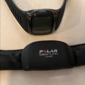 Polar running watch and heart rate monitor .